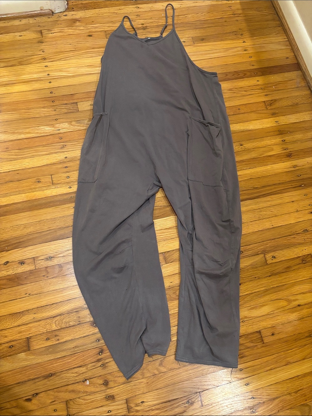 Amazon Women's Slate Gray Lightweight Jumpsuit with Pockets